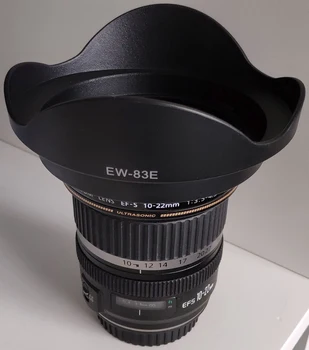 EW-83E Сенници за Canon EF 16-35 mm 17-40 мм/EF-S 10-22 мм 77 мм Байонетное Монтиране на Обектив на Камерата сенник за обектив За обектив на Canon EW-83E
