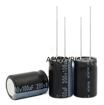 Безплатна доставка 20PCS Електролитни кондензатори 200V 100 uf 16*25ММ