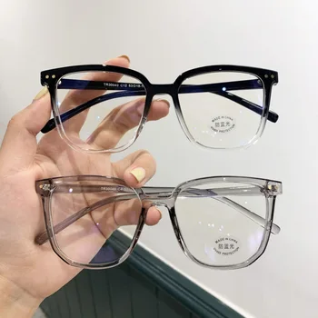 Извънгабаритни Очила за Късогледство, Женски Мъжки Очила с Големи Рамки, Блокиране на Синя Светлина, Късогледство, Луксозни Очила за Рецепта с Диоптриями