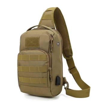 Военни тактически отличителни чанти с USB зареждане, чанта през рамо, чанта за риболов, пешеходен туризъм, конна езда, чанти за кратко пътуване