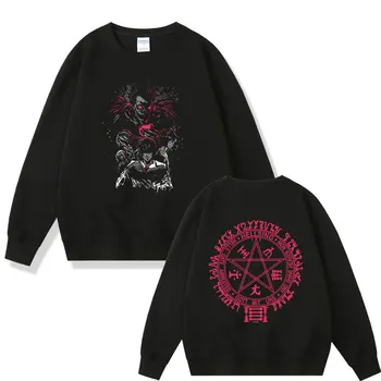 Hoody с графичен модел на японския аниме Death Note, мъжки спортни дрехи манга, мъжки ежедневни блузи, спортно облекло с логото на Hellsing унисекс