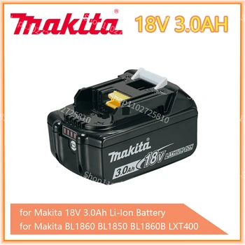 Makita оригиналът е на led литиево-йонна замяна батерия LXT BL1860B BL1860 BL185018V 3.0 AH 6.0 AH акумулаторна батерия за електрически инструменти