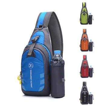Нагрудная чанта за бутилка с вода за спортове на открито, мъжки и дамски ежедневни мултифункционална велосипедна чанта през рамо, серво раница