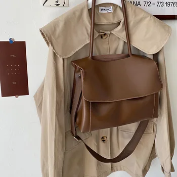 Чанти за жени, есен и зима, нов ретро портфейл на интернет-знаменитост, дамски нишевая дизайнерска чанта през рамо с едно рамо