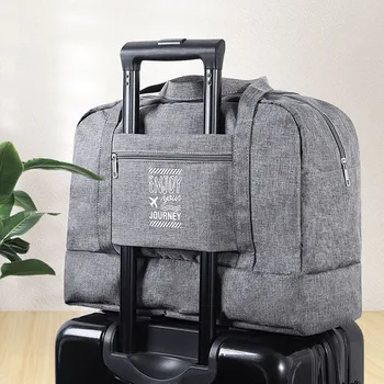 Модерна сгъваема чанта, дамски Оксфорд чанта за пътуване, чанти за уикенда и вечер, голям капацитет, ръчния багаж, чанта за аксесоари