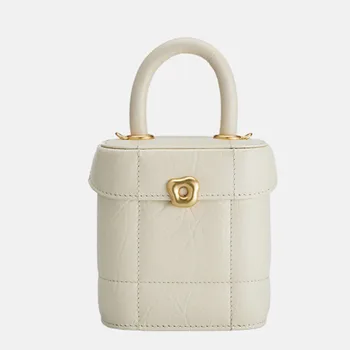 Bag-чанта за Пролет-лято Малка кутия с шоколадови серия с ключалка Вонтон и ключалката, дизайнерска чанта, индивидуалност, чанта през рамо