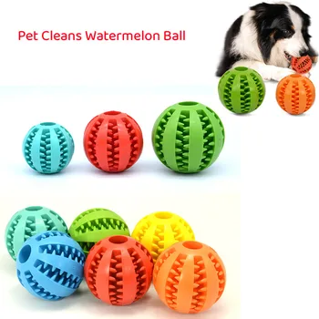 Силиконов играчка топка за кучета, интерактивна играчка за дъвчене, устойчив на укусам, за малки кучета, еластични топчета, за почистване на зъби, продукти за домашни любимци 5/6/7 см