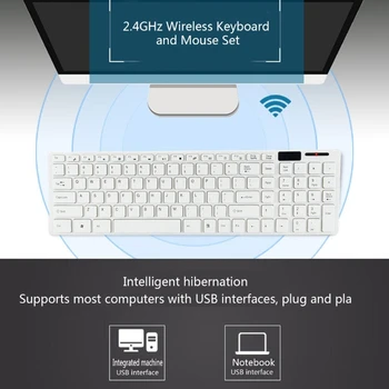 2.4 Ghz безжична клавиатура и мишка, мини-клавиатура, мишка, комбиниран комплект, 1 USB приемник, директна доставка