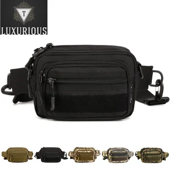 Висококачествена военна поясная чанта за колан, клатч Molle, мъжки найлон 1000D щурмова чанта-месинджър през рамо, малка чанта през рамо