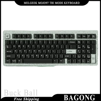 Melgeek Modern97 Keyboard Tri Mode 97 Keys Gamer Bluetooth Wireless 2.4 g Ръчна детска клавиатура, аксесоар за компютърни подаръци