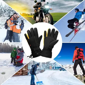 Ръкавици с топъл, акумулаторна батерия, ръкавици с електрически нагревател, при всякакви метеорологични условия топлинни ръкавици за сензорен екран за скално катерене, пешеходен туризъм, колоездене