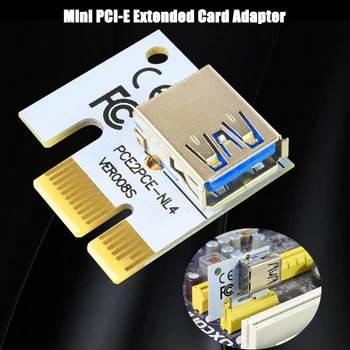 Mini PCI-E Странично Extended Line Card адаптер USB 3.0 PCI-E от 1X до 16X видео карта Странично Card кабел за свързване на PC удължител