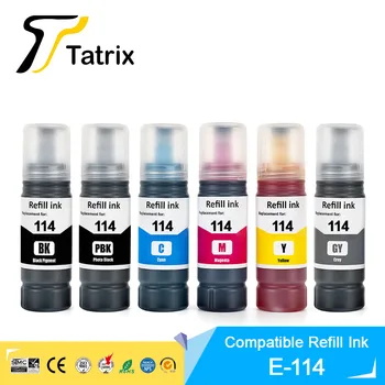 Tatrix 114 Поддържани Цветни мастила за презареждане на бутилките на водна основа T114 114 печатни мастила за принтер Epson Ecotank ET-8500/ET-8550