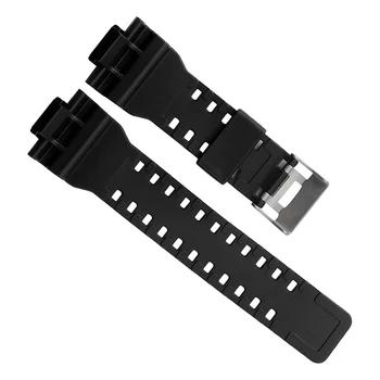 Взаимозаменяеми каишка от естествена смола за часовници G-Shock GD120/GA-100/GA-110/GA-100C (черен)