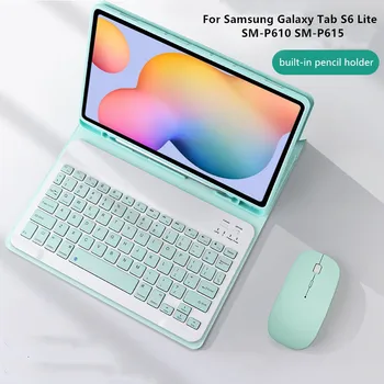 Калъф с клавиатура за Samsung Galaxy Tab S6 Lite 10.4 SM-P610 P615 P610 P615 Калъф-хастар за таблет 