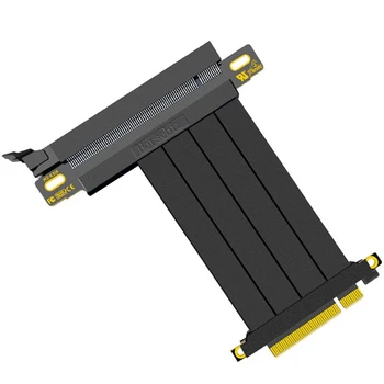 Адаптер-разклонител PCI-E 4,0x8-X16, удължителен кабел за видео карти, удължител на 180 градуса