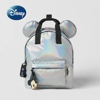 Нова детска раница Disney Mickey, луксозен брендовый училище чанта за момчета и момичета с анимационни герои, модерен детски случайни раница