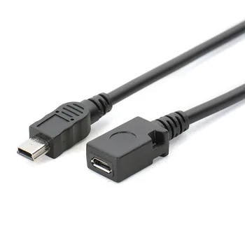 Mini USB за мъже и Micro USB B за жени зарядно устройство за предаване на данни кабел-адаптер конвертор зарядно устройство кабел за данни
