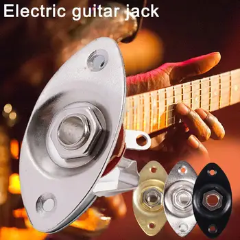 Конектор за електрически китари Звукосниматель за оборудване Овална аудио изход за китара 7.3*6.8*1.7 Конектор за китара с диаметър см с дупка за гнездене Accesorios C4N7