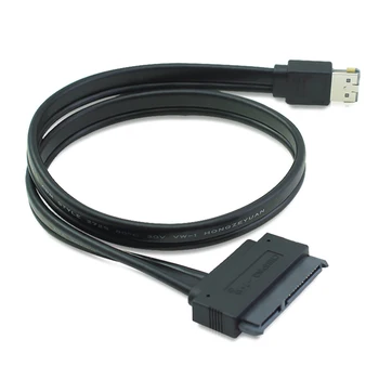 CY Xiwai Dual Power 12V 5V eSATAp Power ESATA и USB 2.0, Комбиниран кабел SATA 22Pin за 2,5 