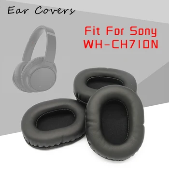 Амбушюры за Sony WH-CH710N, сменяеми амбушюры за слушалки, амбушюры от изкуствена кожа, подобно на гъба пяна