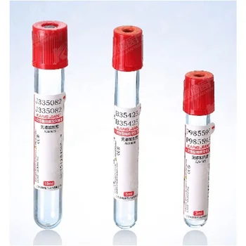 3 мл/5 ml/10 ml вакуумно пробирка за събиране на кръв, без добавки, нормално пробирка за тестото