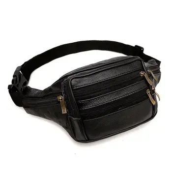 Нова поясная чанта от естествена кожа за мъже, чанти през рамо, отличителни чанти, джобни мъжки спортни чанти за активна почивка, скута чанти от естествена телешка кожа