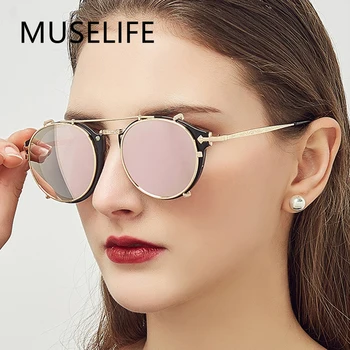 Класически Слънчеви Очила са в готически стил Steampunk, Слънчеви Очила За Мъже И Жени, Маркови Дизайнерски Реколта Кръгли Очила, Модни Очила За Шофиране, UV400