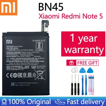 Въведете mi 100% Оригинална Батерия BN45 4000 ма За Xiaomi Redmi Note 5 Note5 BN45 Резервни Батерии За Телефон + Инструменти