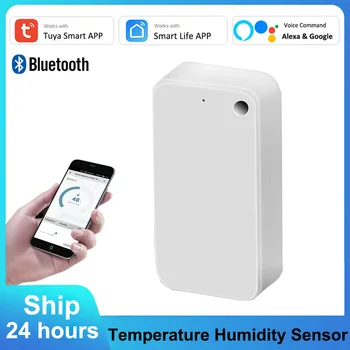 Sasha Bluetooth работи самостоятелно Алекса Температура, влажност, термометър, влагомер, интелигентен сензор, приложение, дистанционно управление с Bluetooth възел