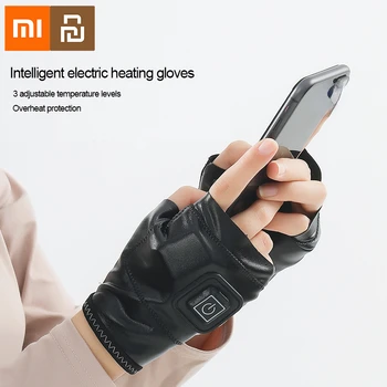 Xiaomi Youpin умни кожени ръкавици с топъл басейн, топли зимни ръкавици без пръсти, акумулаторни безжични ръкавици с топъл, запазване на топлината