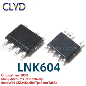1 бр./лот, нестандартен и оригинален, чип за управление на захранването LNK604DG, LNK604 SMD SOP7, чип за управление на захранването, IC