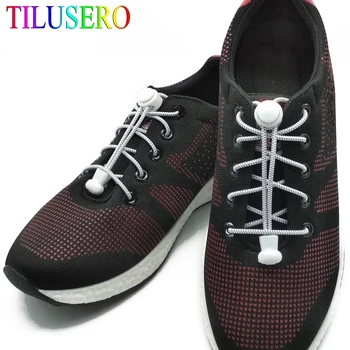 Модни обувките без вратовръзка, растягивающиеся с ключалка, 11 цвята, няколко блокиране на връзки за обувки, ластични шнурове за обувки за бягане, обувки за бягане