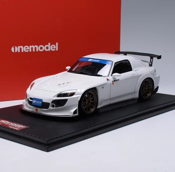 Onemodel 1:18 ЛЪЖИЦА S2000 JDM Бяло моделиране Ограничена серия от смола, метални статичен модел на кола играчка в подарък