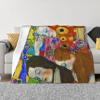 Одеяла Diana Klimt Hope II с топла фланела рисувани произведения на покривка за спално бельо, пътен диван