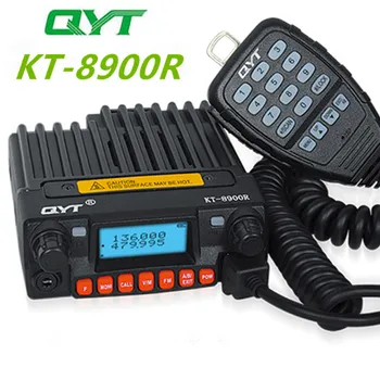 Трехдиапазонное мобилно радио 136-174/240-260/400- Мини мобилен радиостанцията QYT KT-8900R 480 Mhz