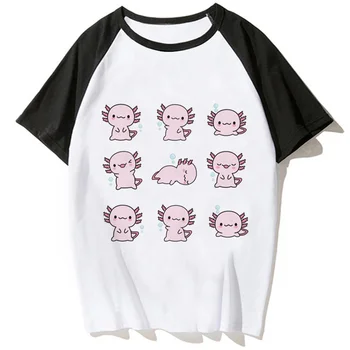 Ajolote Axolotl, мъжка тениска с японския графичен дизайн, мъжки манга, японски дрехи y2k