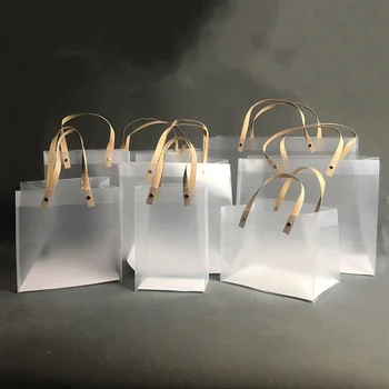 Изработена по поръчка ламинат мат малка прозрачна биоразлагаемая опаковка-тоут Найлонова торбичка за пазаруване с логото на