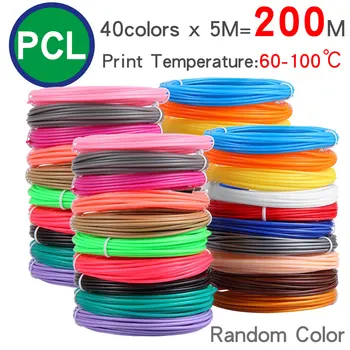 Низкотемпературная конци за 3D-химикалки PCL 1,75 мм, подходящ за нискотемпературен детска 3D-химикалки, ярки цветове, без мирис и бездимните