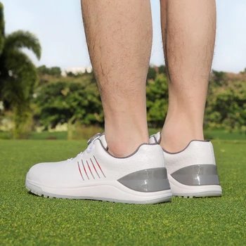 PGM нови обувки за голф, нескользящие водоустойчив мъжки маратонки с шнурками, маратонки за мъже, маратонки Pgm 골프화