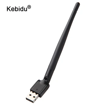 kebidu Мини Wi-Fi USB мрежова карта MT7601 150 М безжичен Wi-Fi приемник Външен USB2.0 Wi-Fi антена, захранващ адаптер ключ на едро