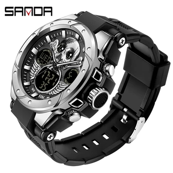 Мъжки часовник SANAD 50 м, водоустойчиви цифрови модни часовници, спортни мъжки ръчен часовник 5 бара, водоустойчиви часовници Relogio Masculino