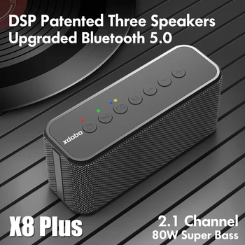 XDOBO X8 Plus 80 W Caixa De Som Bluetooth Високоговорител TWS Преносим Безжичен Субуфер Батерия 10400 mah Бас Музикална Стерео Звукова Система