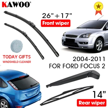 KAWOO автомобилни четки чистачки предни задни четки чистачки за Ford Focus 2 хетчбек 2004-2011 г. автоаксесоари за предното стъкло