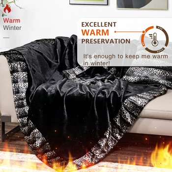 Одеяло от изкуствена кожа пушистое пушистое супер меко пушистое плюшевое декоративно удобно гъст мохнатое одеяло разтегателен диван 50x60 см