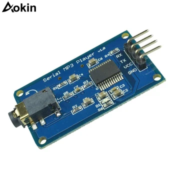 YX5300 UART TTL Последователно Управление на MP3 Музикален Плеър, Модул за Поддръжка на MP3/WAV Micro SD/SDHC Карти За Arduino/AVR/ARM/PIC CF