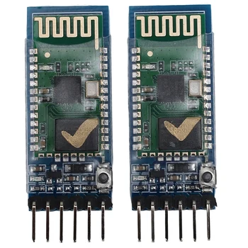 Най-добрите 2 елемента HC-05 6 Pin RF Безжична Transceiver Bluetooth Подчинен Модул RS232/TTL НА UART Конвертор И адаптер За Arduino