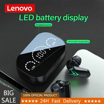 НОВИ оригинални безжични слушалки Lenovo XT82 TWS Bluetooth 5.1 Двойно стерео намаляване на шума на бас сензорно управление дълъг режим на изчакване до 300 ма