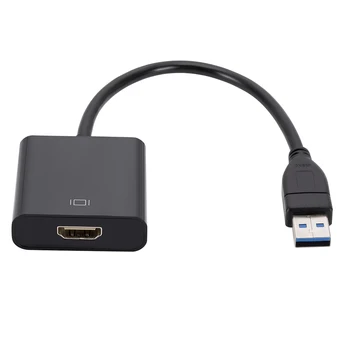 Конвертор, съвместим с USB 3.0 1080P през HDMI кабел-адаптер за външни аудио-видео конвертор с множество дисплеи за настолни и преносими КОМПЮТРИ