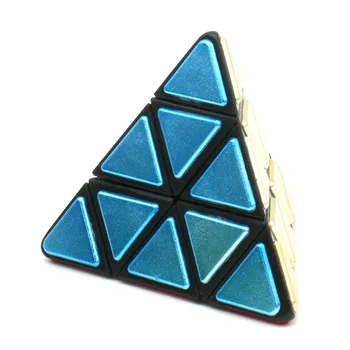 Металлизированная плочки Pyraminx, посветена на 25-годишнината на Meffert, ограничена версия магическо кубче странна форма, колекция от извивки, пъзели, рядка играчка